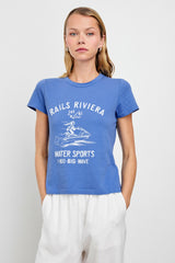 FITTED CREW T-SHIRT - RAILS RIVIERA| Rails online