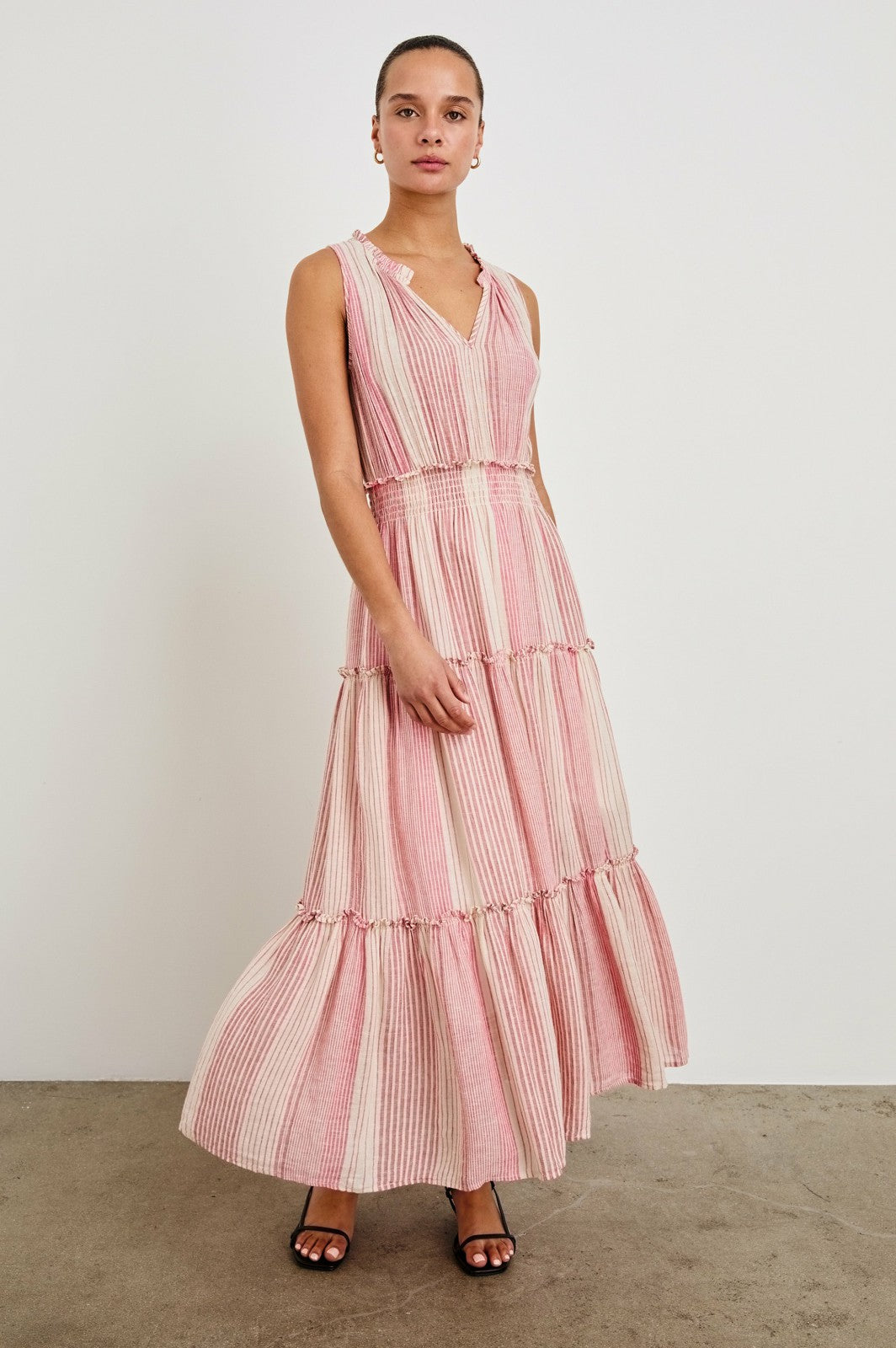 LOULOU DRESS - SALERNO STRIPE| Rails on sale