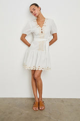TULIP DRESS - WHITE| Rails on sale