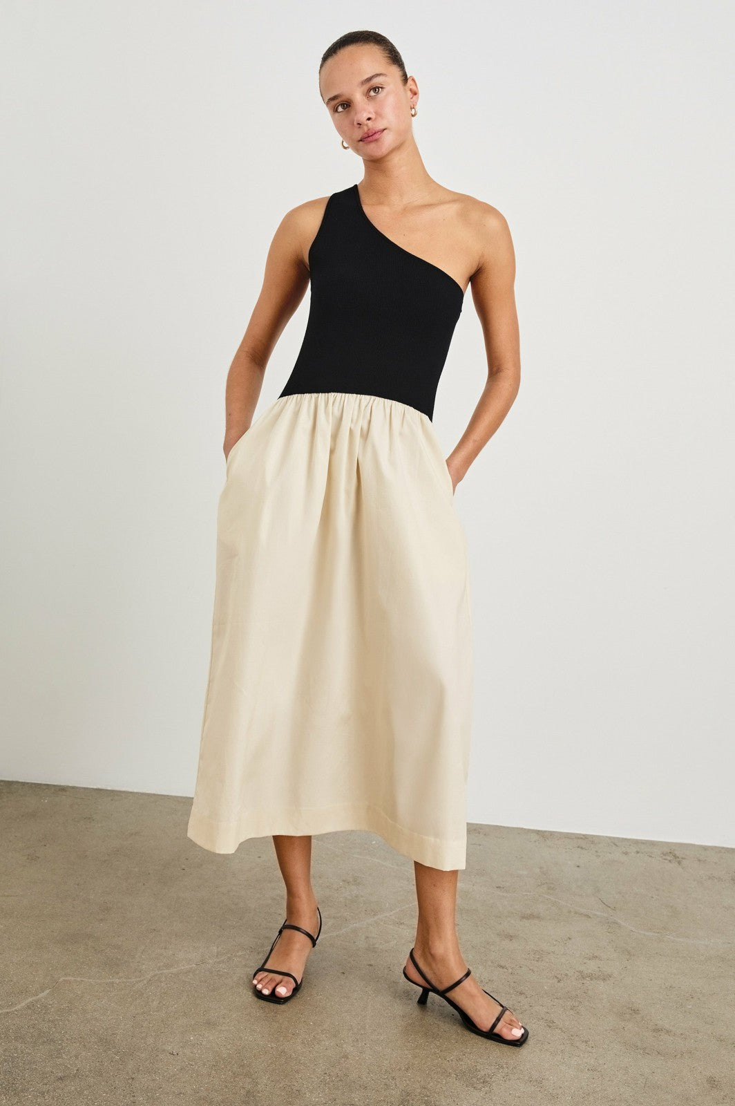 ANITA DRESS - BLACK IVORY| Rails US