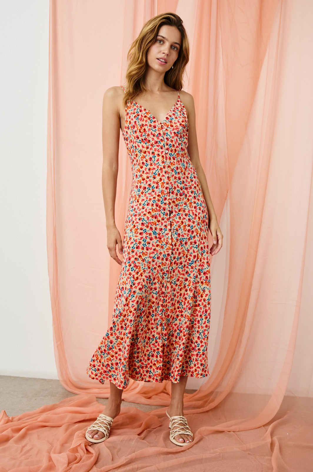 FLORIAN DRESS - RED POSY| Rails near me