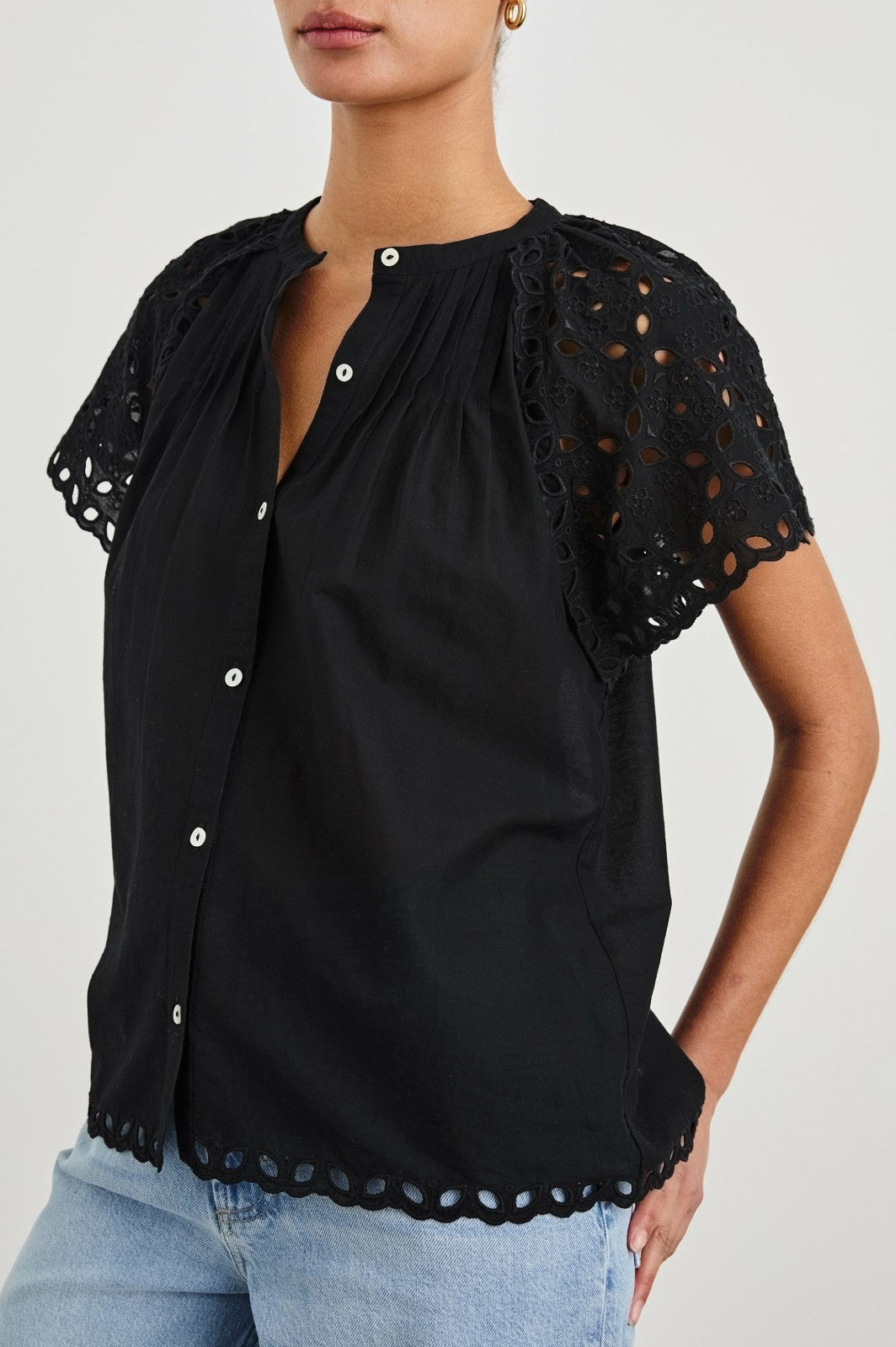 CERISE SHIRT - BLACK| Rails on sale
