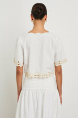 CATALUNA TOP - WHITE| Rails on sale