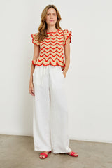 COEN TOP - CHERRY OAT STRIPE| Rails outlet