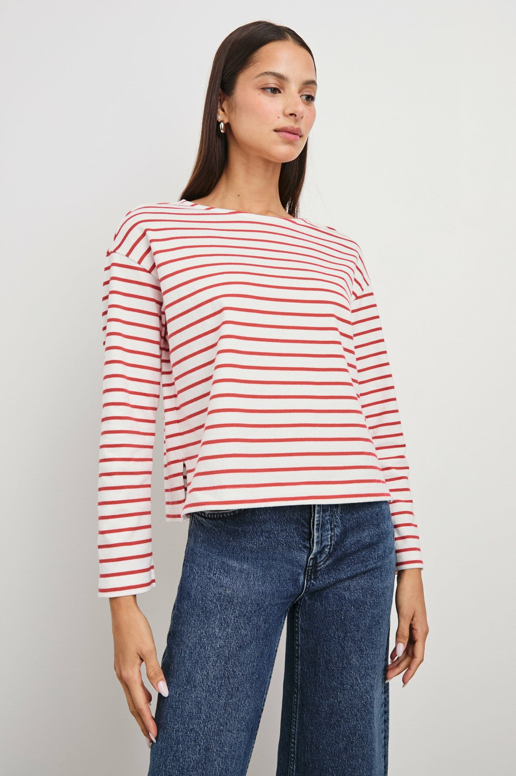 MACY TOP - CHERRY STRIPE| Rails on sale