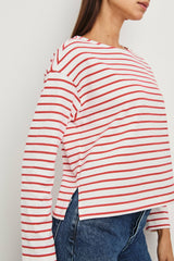 MACY TOP - CHERRY STRIPE| Rails on sale