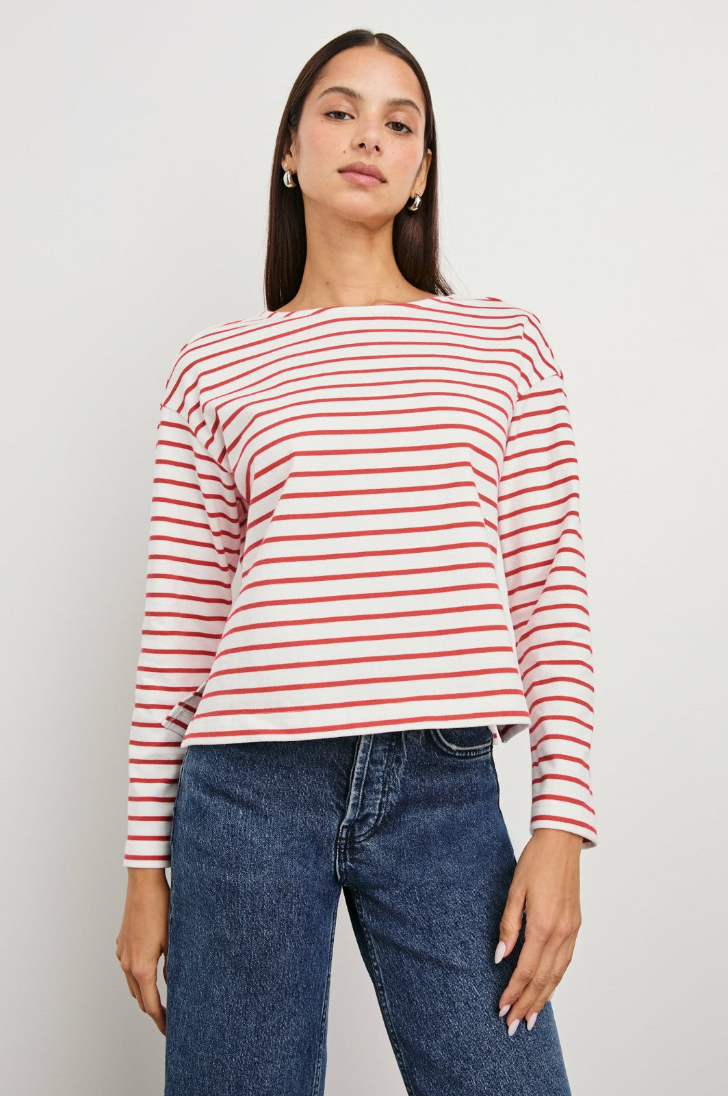 MACY TOP - CHERRY STRIPE| Rails on sale
