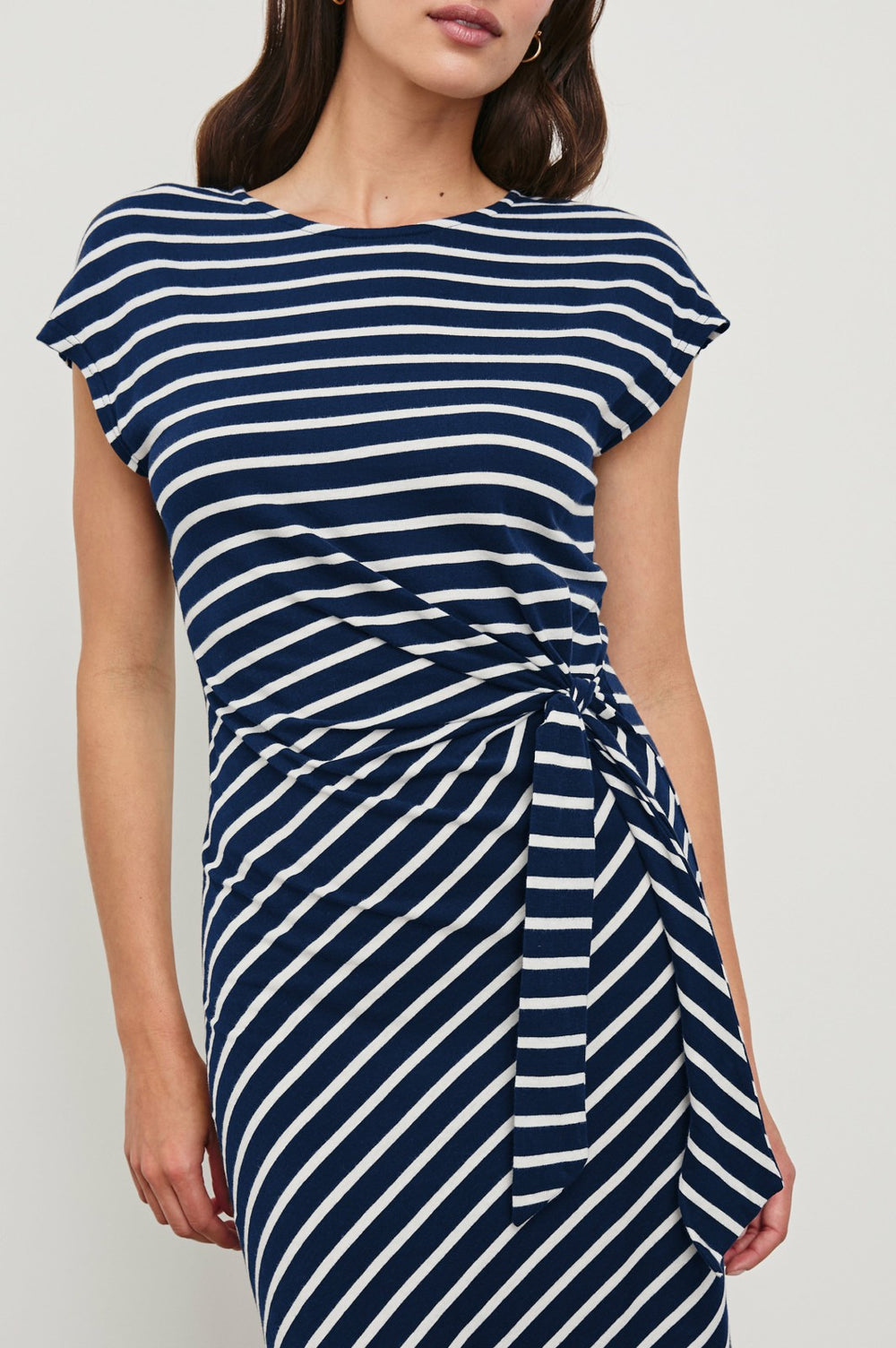 SELAH DRESS - NAVY IVORY STRIPE| Rails on sale