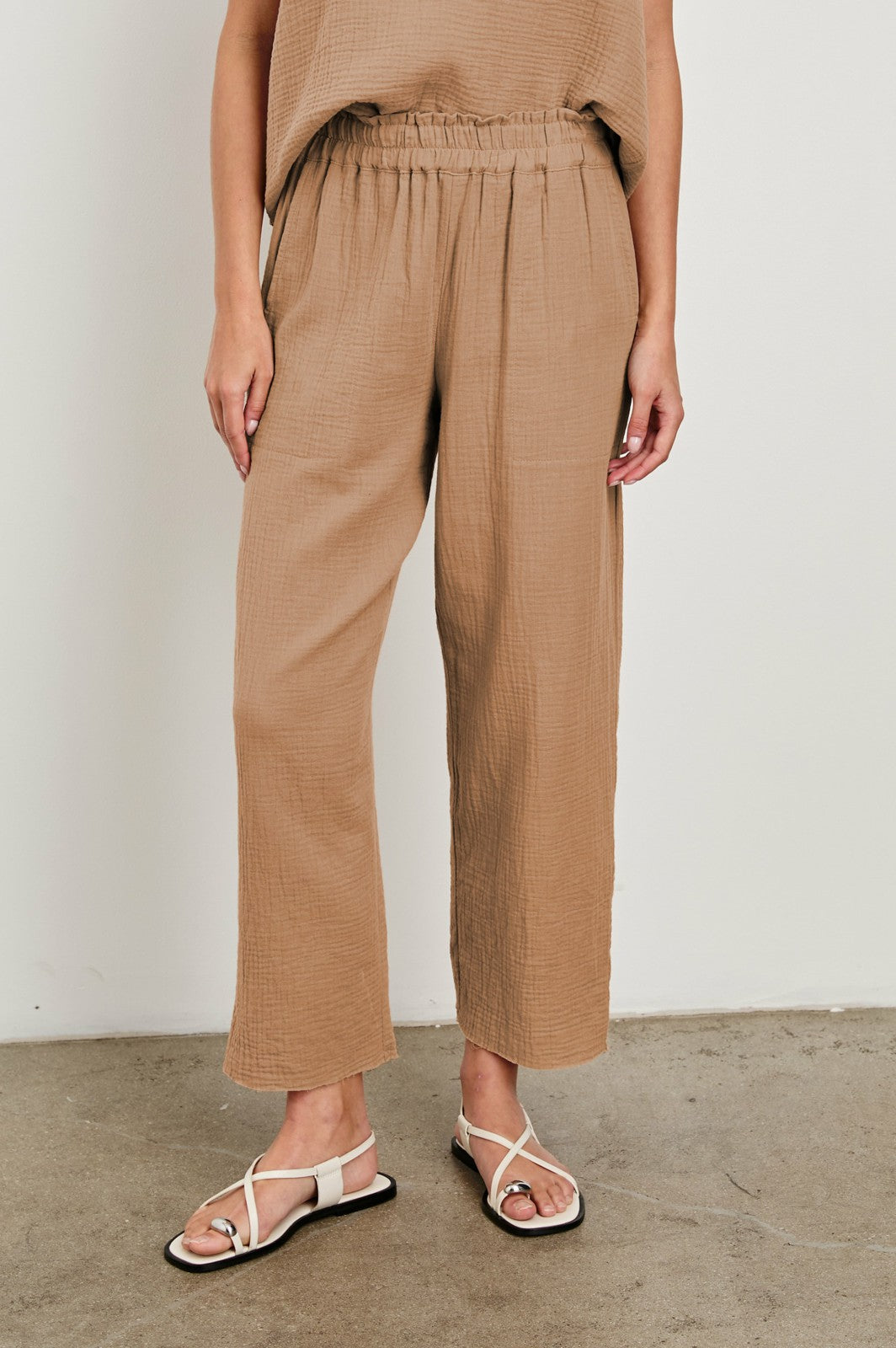 LEON CROP PANT - TAUPE| Rails for sale