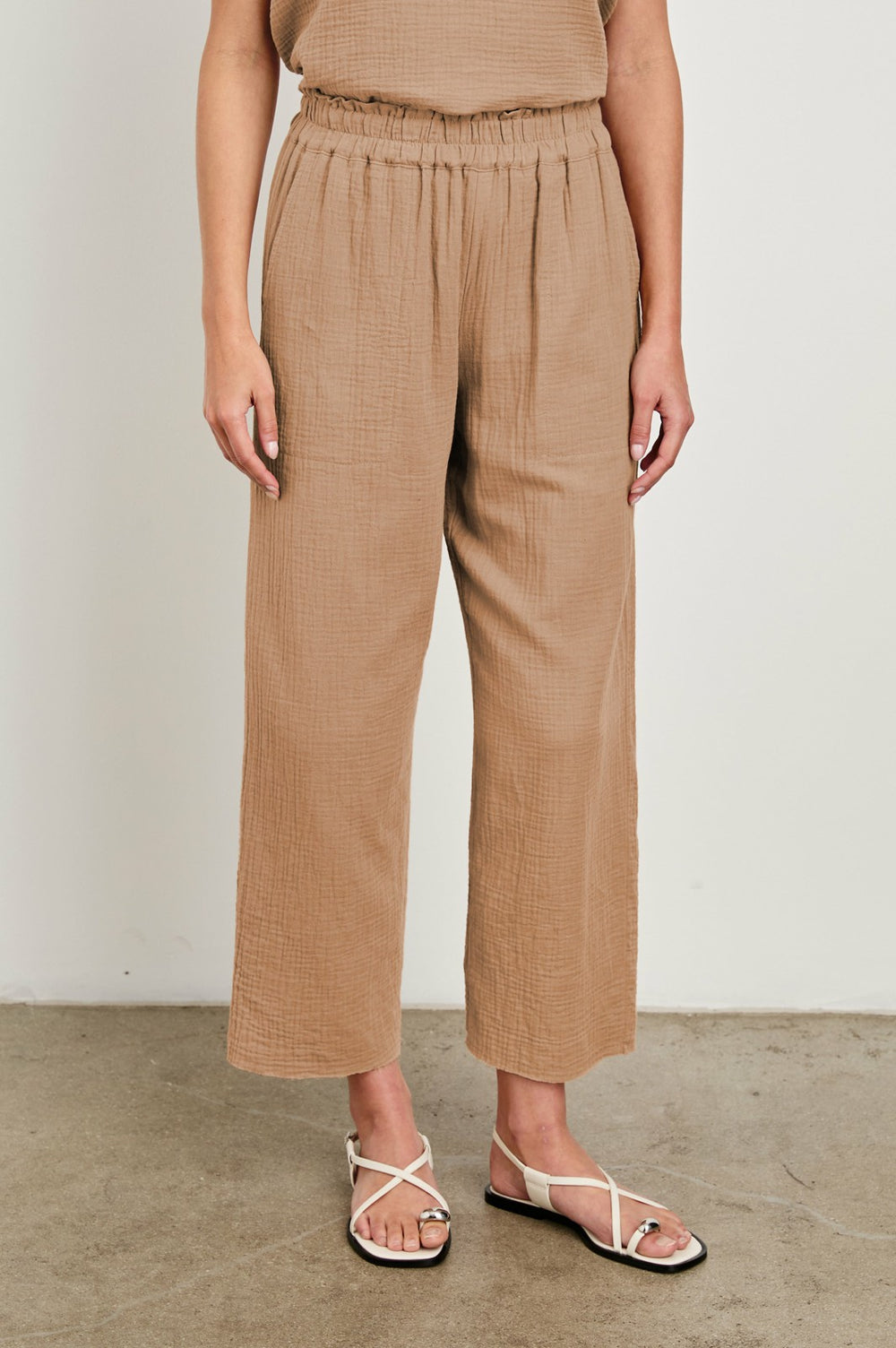 LEON CROP PANT - TAUPE| Rails for sale