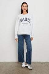 ANNIVERSARY SWEATSHIRT - IVORY NAVY| Rails on sale