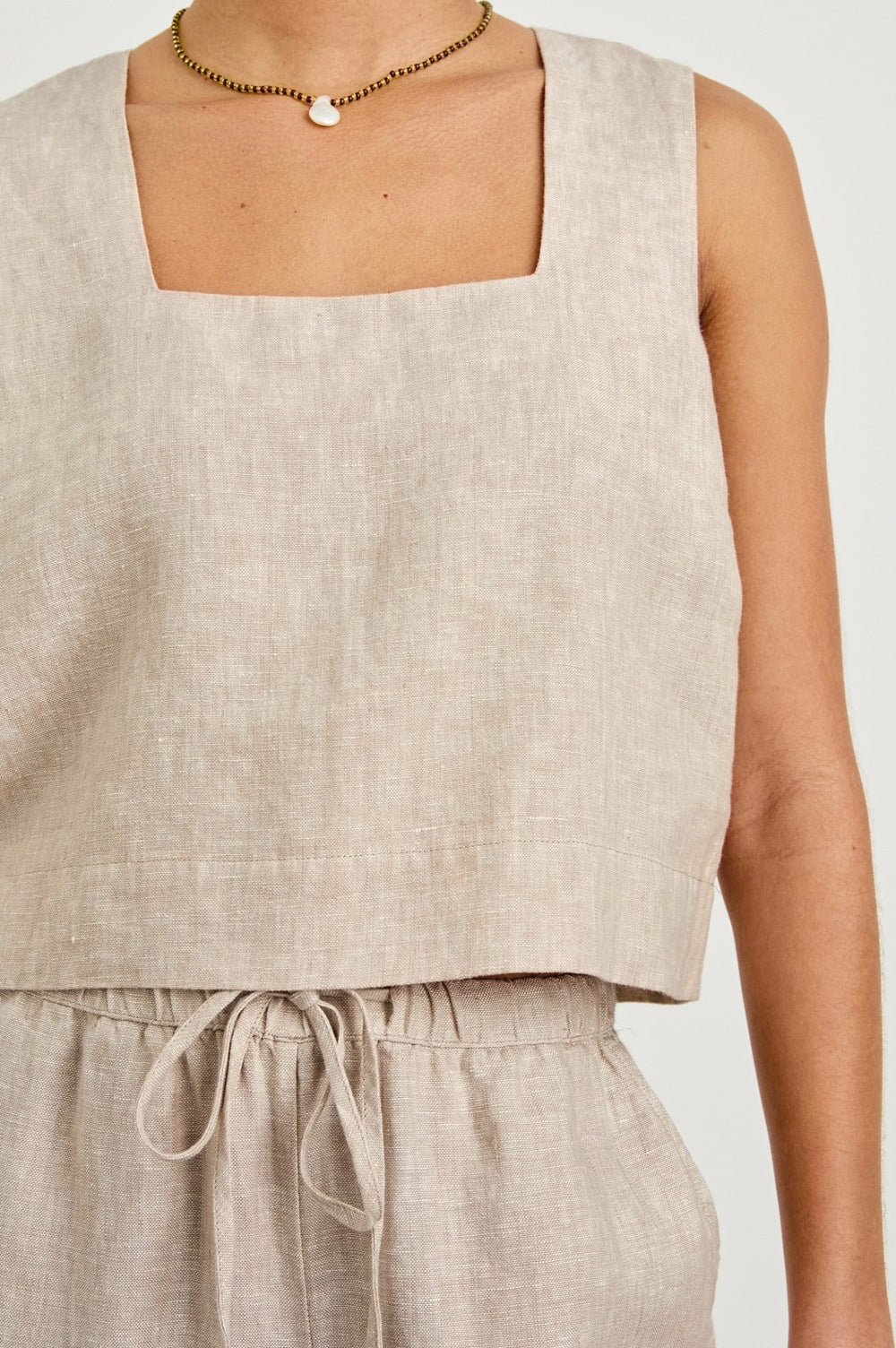 AKIRA TOP - HEATHERED FLAX| Rails sale