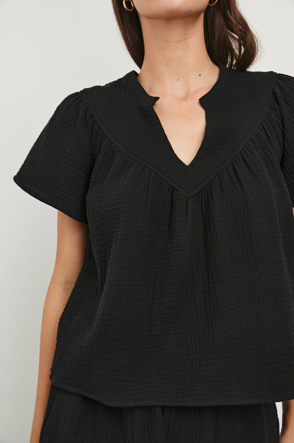 SAYER SHIRT - BLACK| Rails outlet