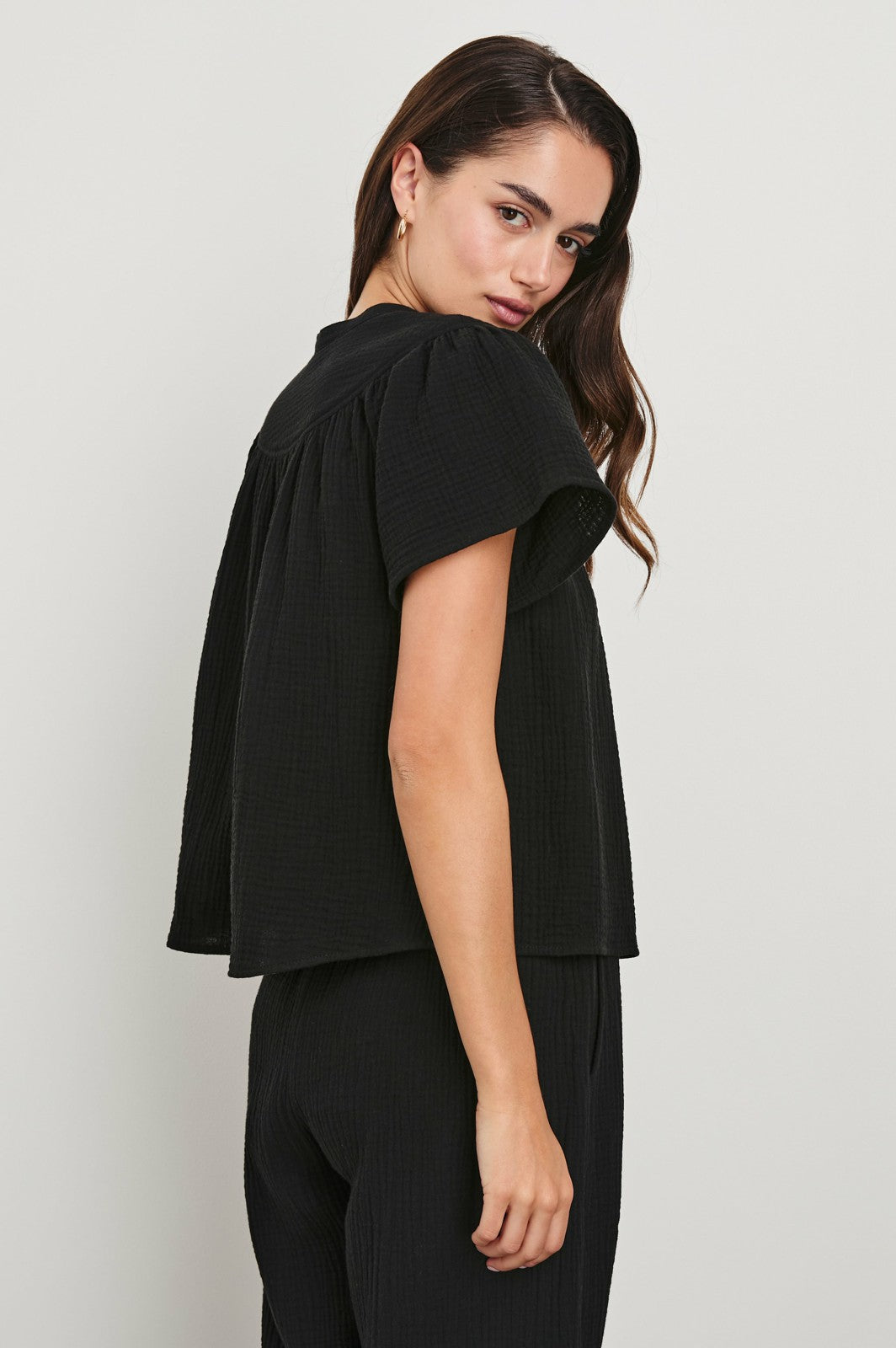 SAYER SHIRT - BLACK| Rails outlet