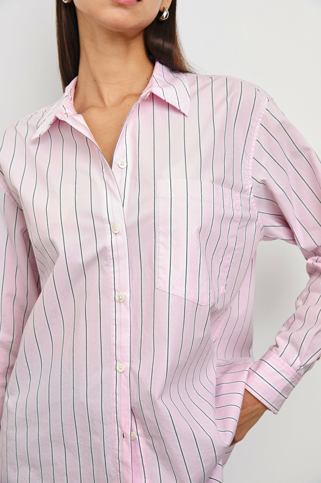 ELSA SHIRT - CHERRY BLOSSOM STRIPE| Rails sale