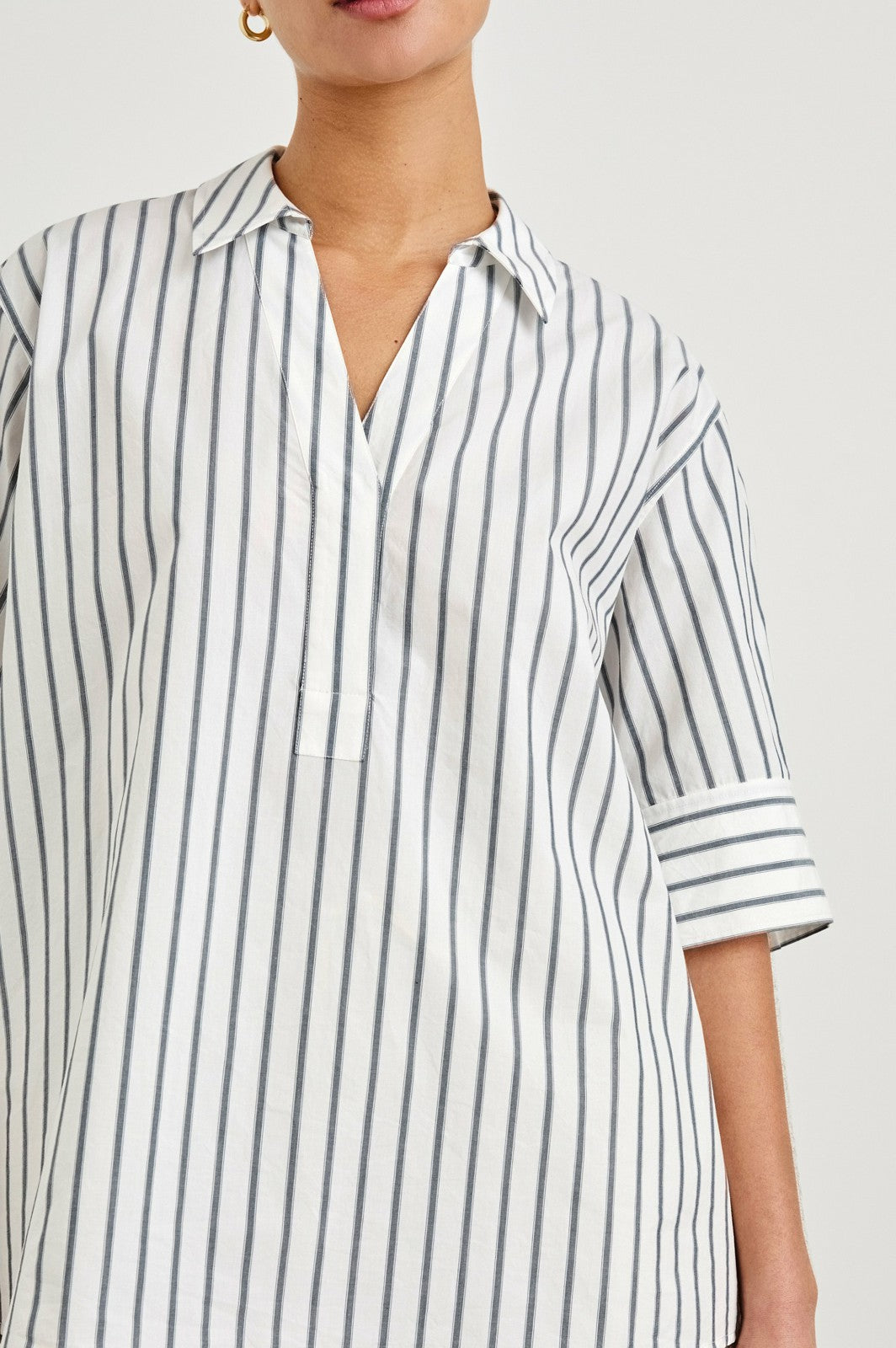 JUDA TOP - CHALK SLATE STRIPE| Rails near me