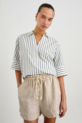 JUDA TOP - CHALK SLATE STRIPE| Rails near me