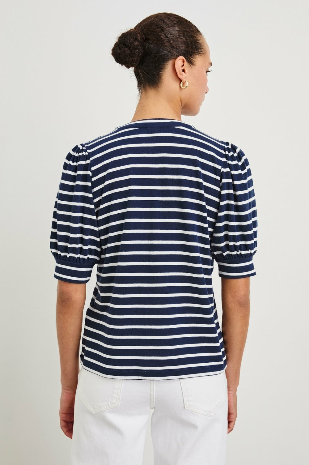 JEWEL TOP - NAVY IVORY STRIPE| Rails US
