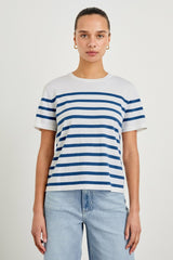 COTTON CASHMERE T-SHIRT - SAILOR STRIPE| Rails outlet
