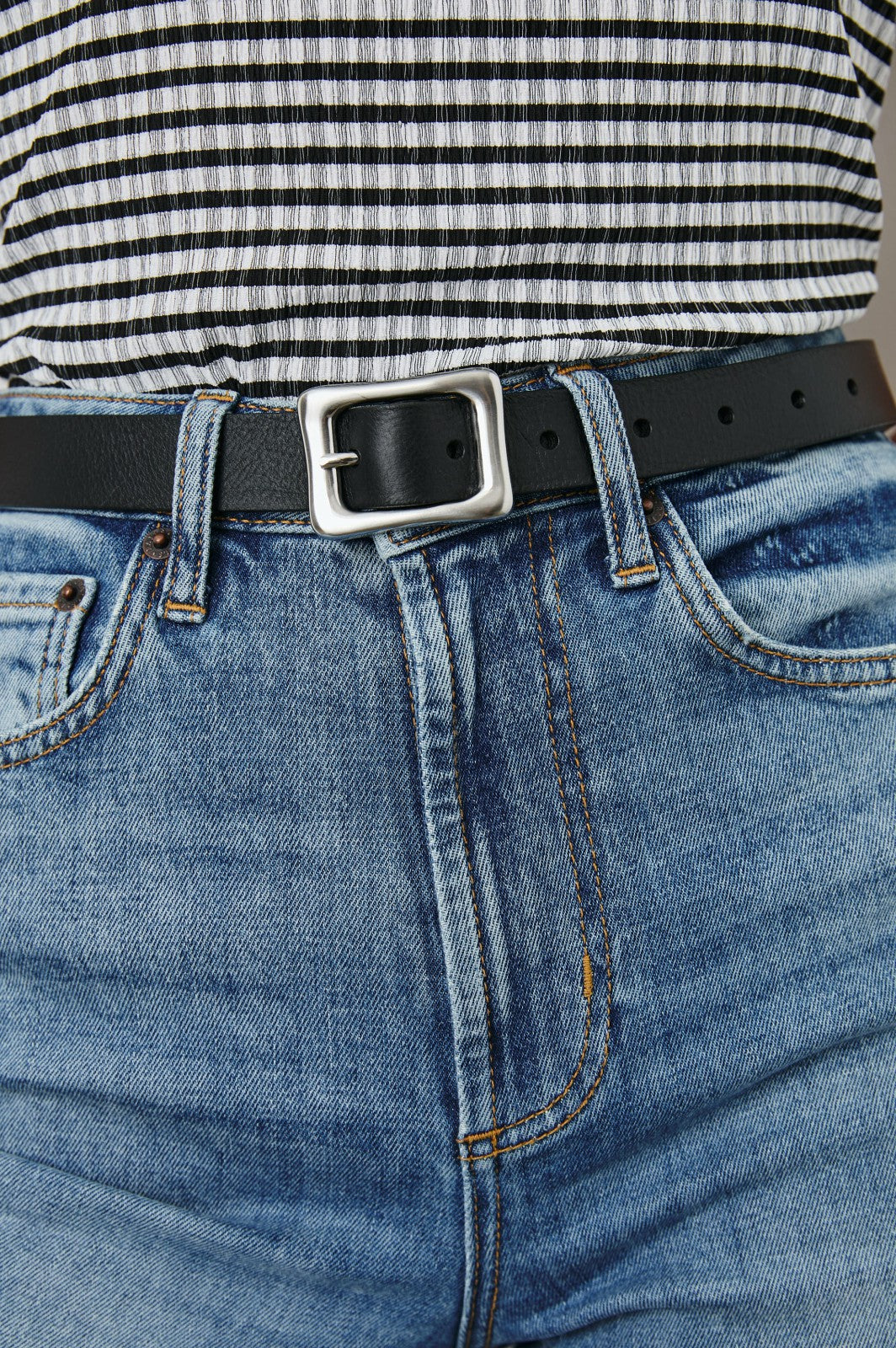 REMI BELT - BLACK SILVER| Rails US