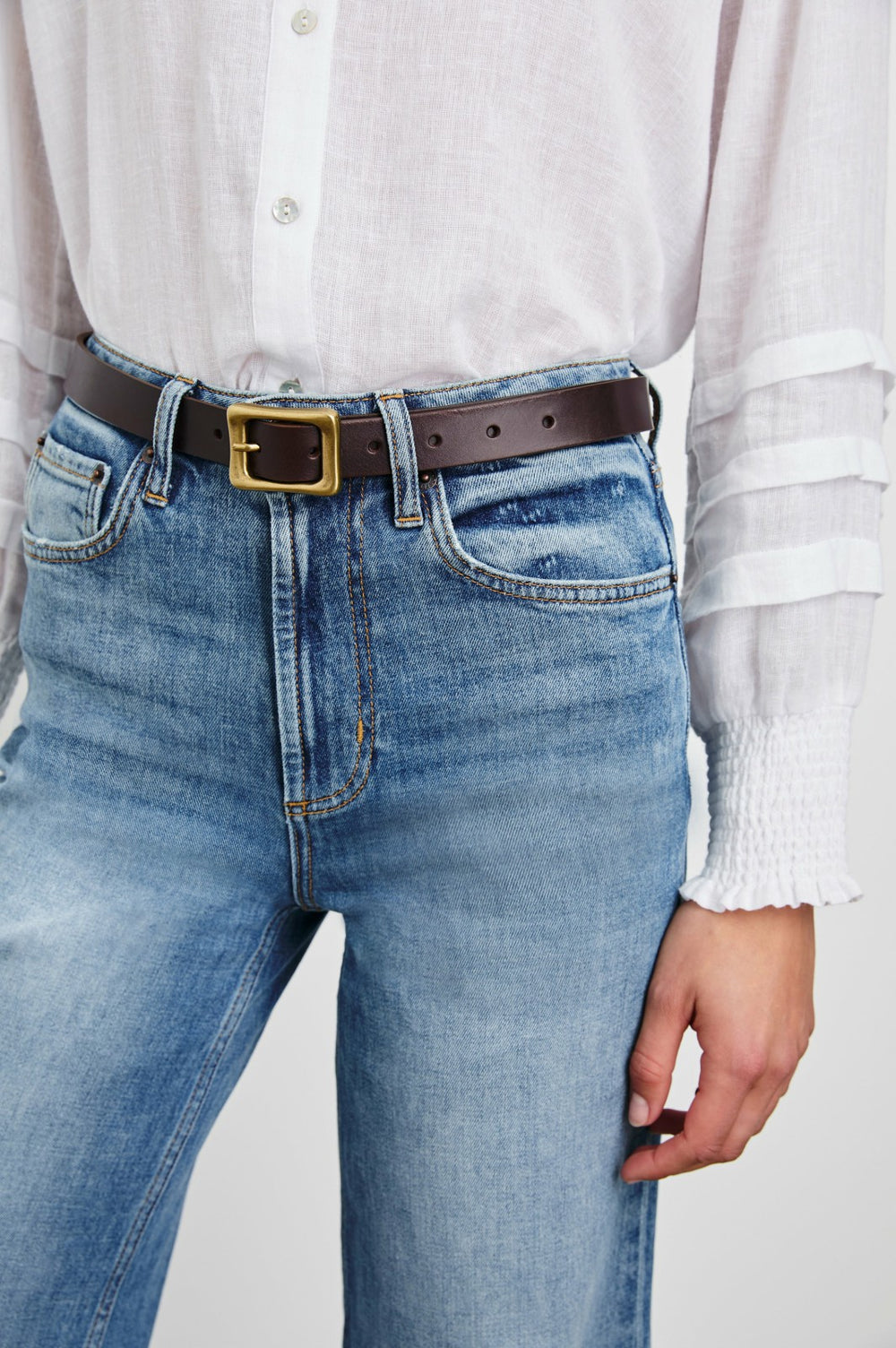 REMI BELT - BROWN GOLD| Rails online