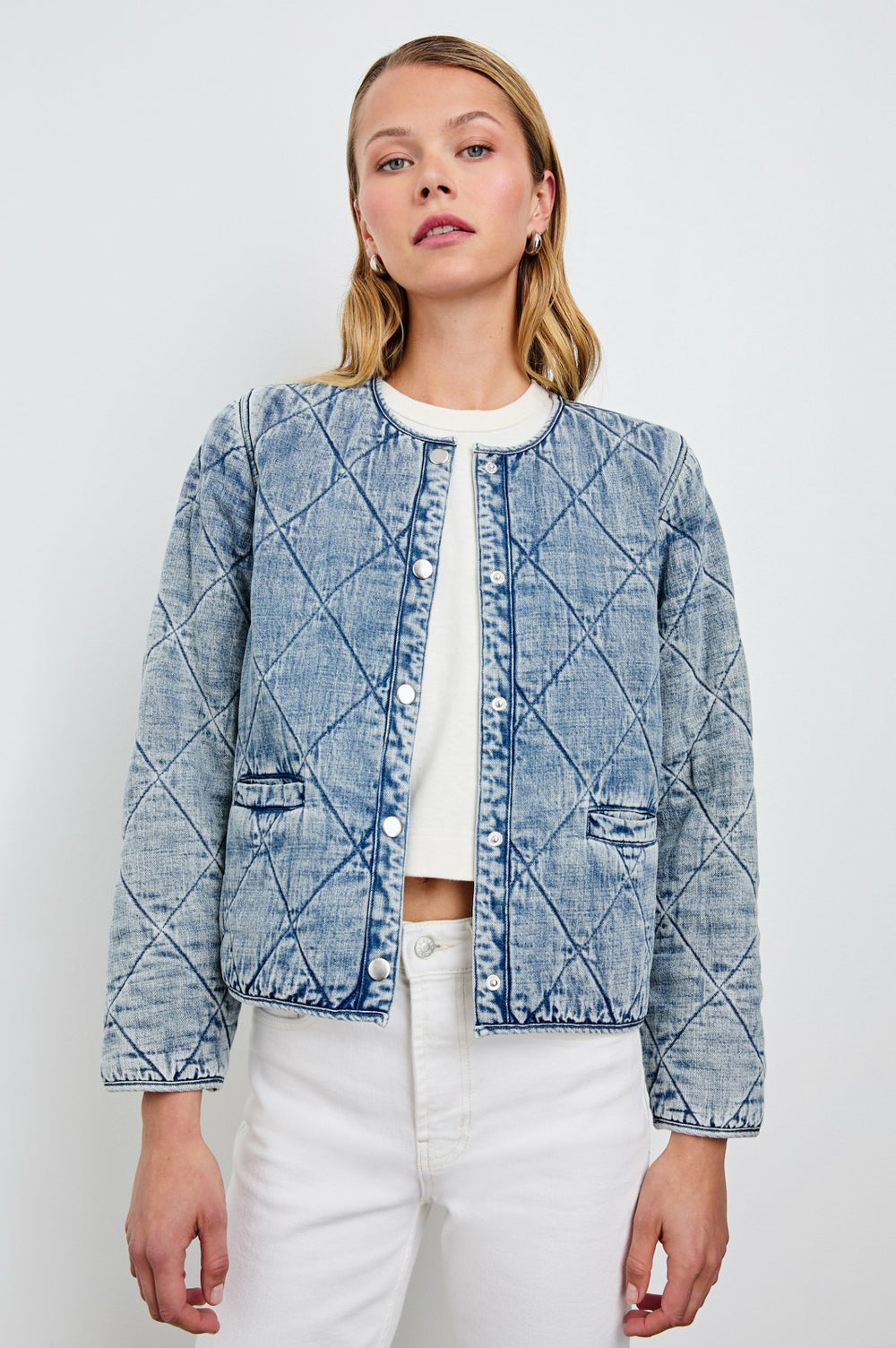 ENCY JACKET - MID BLUE| Rails online