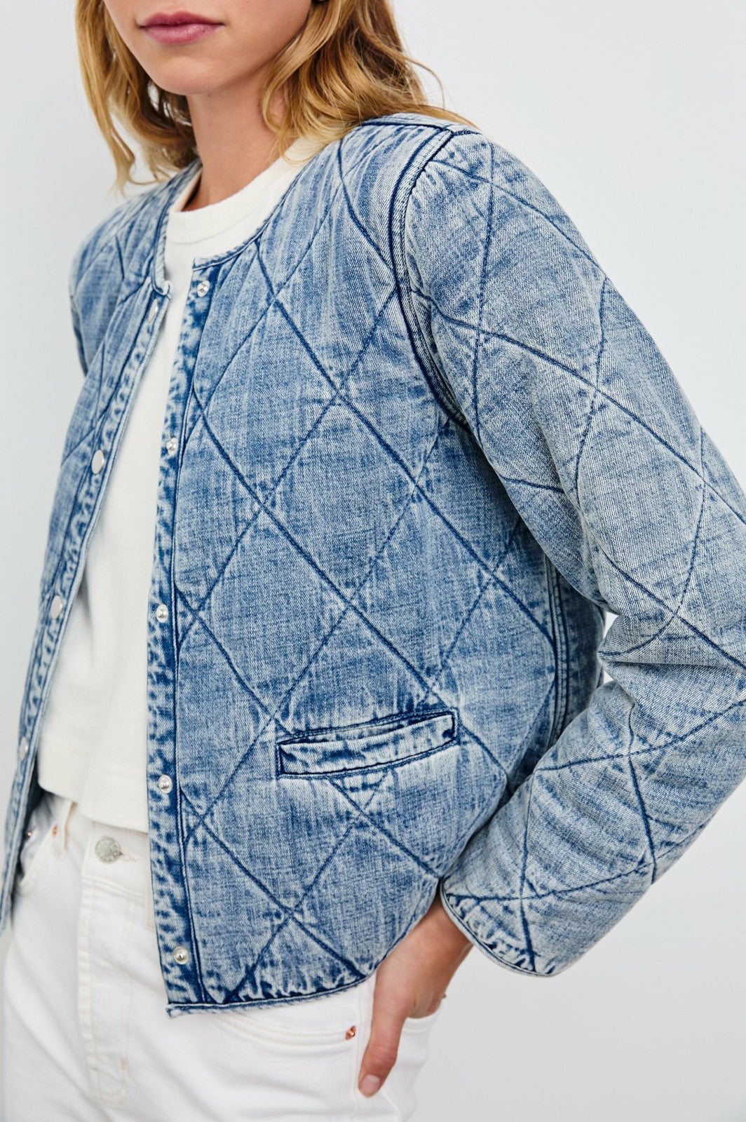 ENCY JACKET - MID BLUE| Rails online
