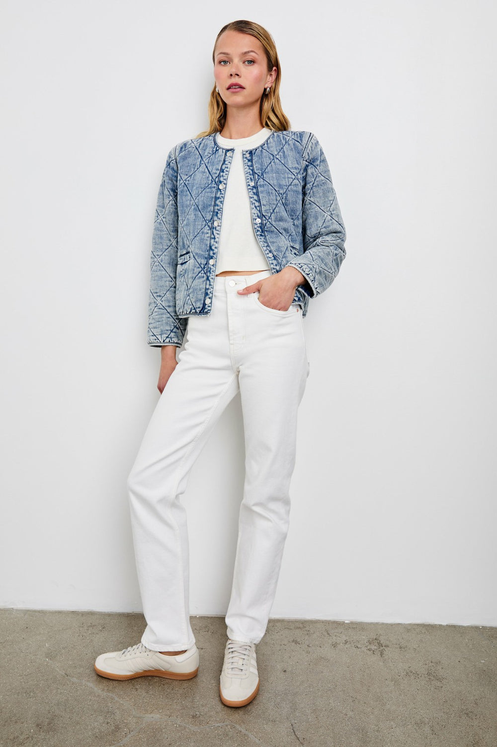 ENCY JACKET - MID BLUE| Rails online