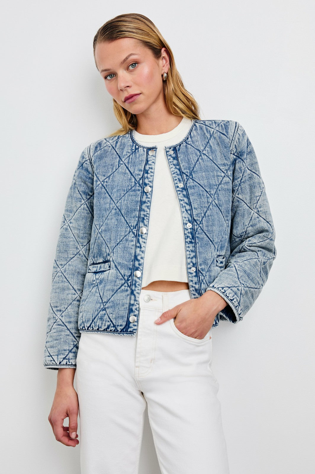 ENCY JACKET - MID BLUE| Rails online