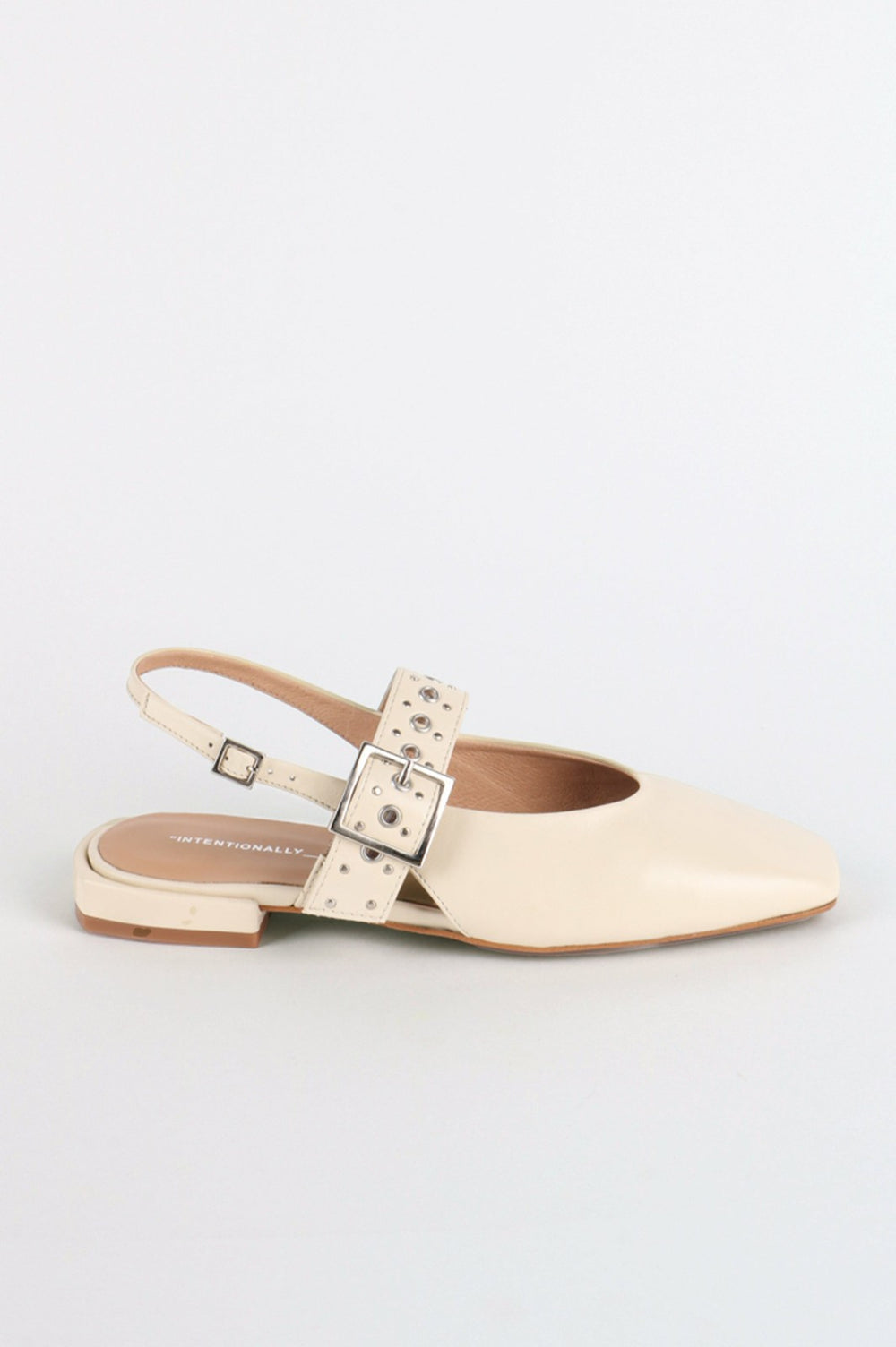 INTENTIONALLY BLANK PEARL BALLET FLAT - CREAM| Rails online