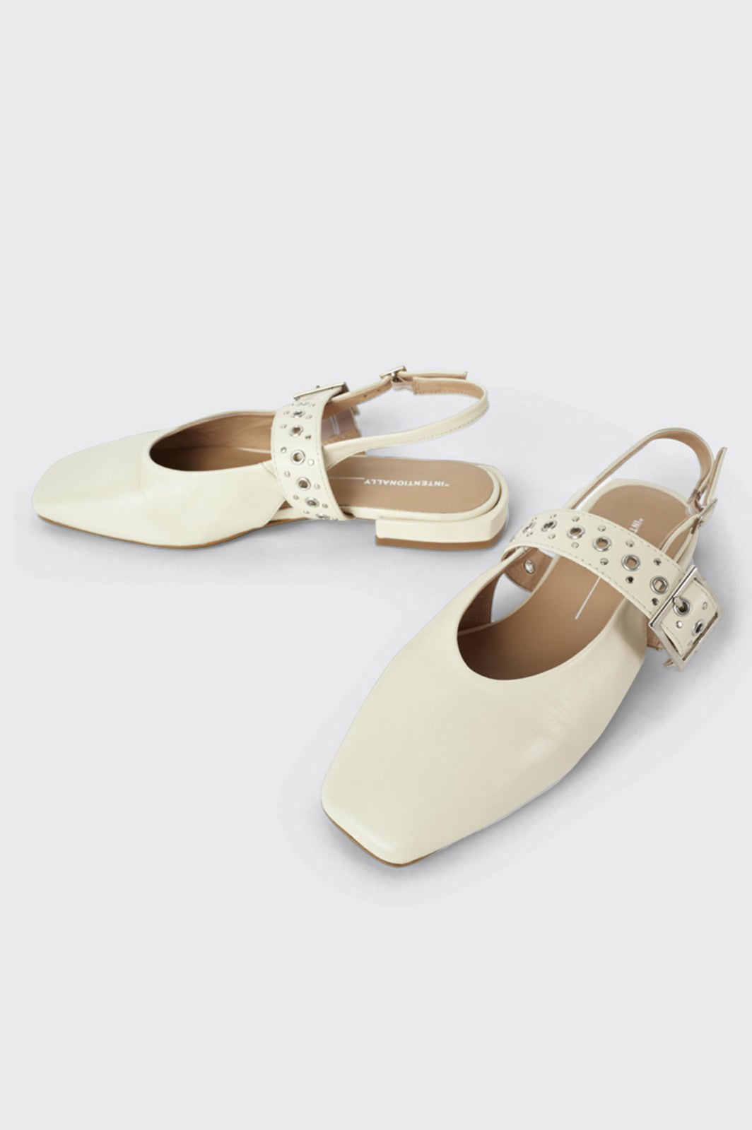INTENTIONALLY BLANK PEARL BALLET FLAT - CREAM| Rails online