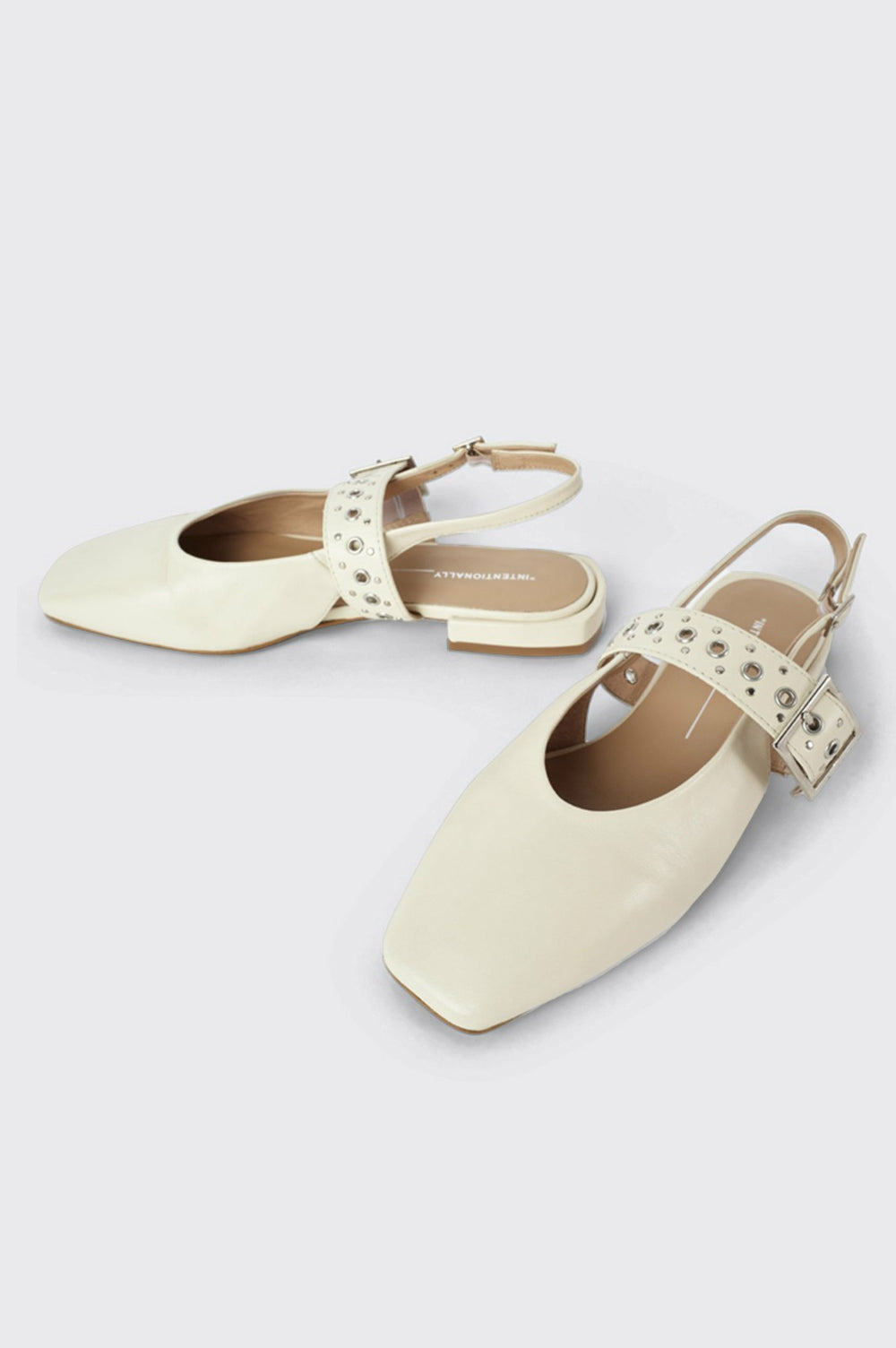 INTENTIONALLY BLANK PEARL BALLET FLAT - CREAM| Rails online