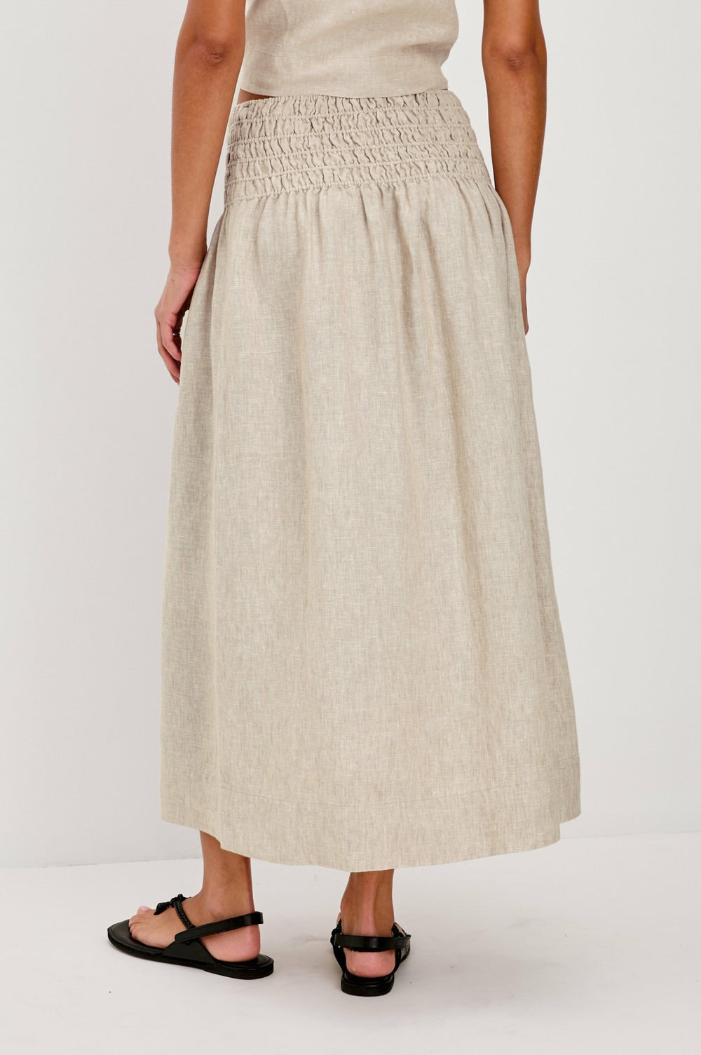 ALESSA SKIRT - HEATHERED FLAX| Rails on sale