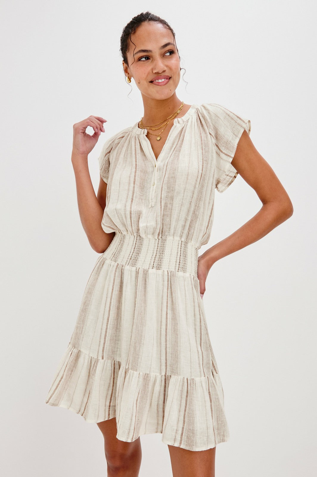 AUGUSTINE DRESS - REIMS STRIPE| Rails on sale