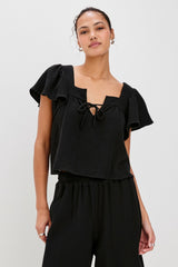 CASIE TOP - BLACK| Rails discount