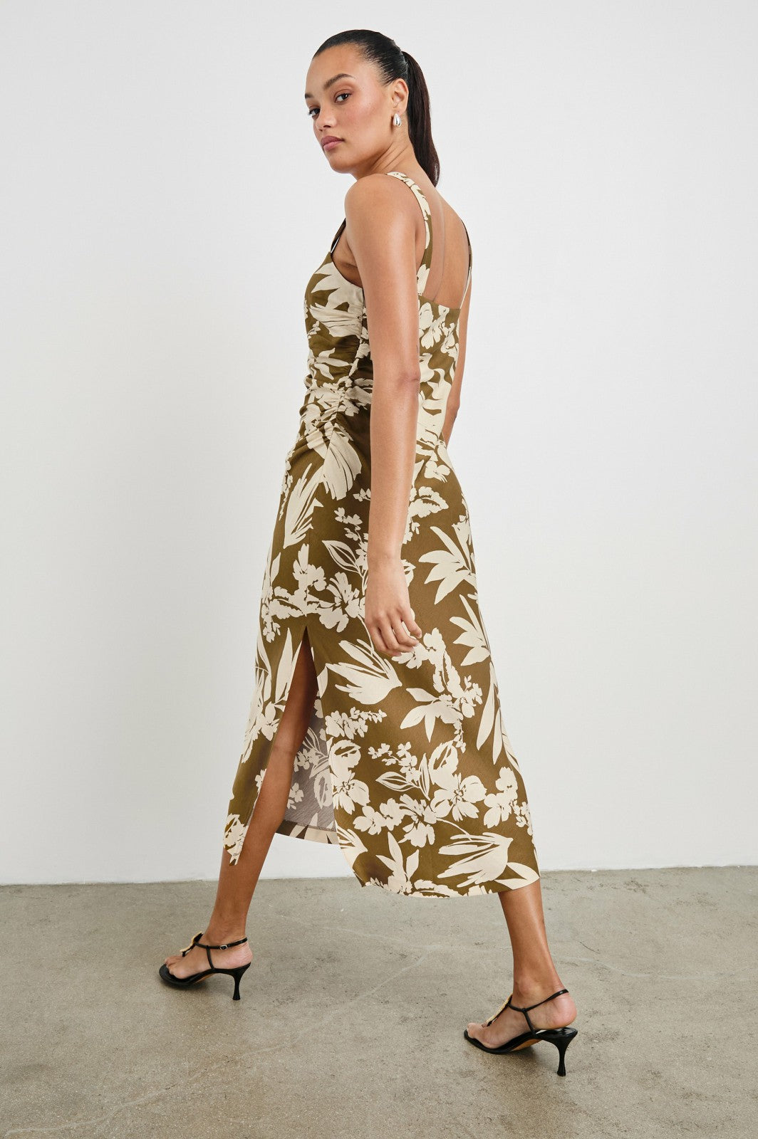DAMARIS DRESS - OLIVE TROPIC| Rails near me