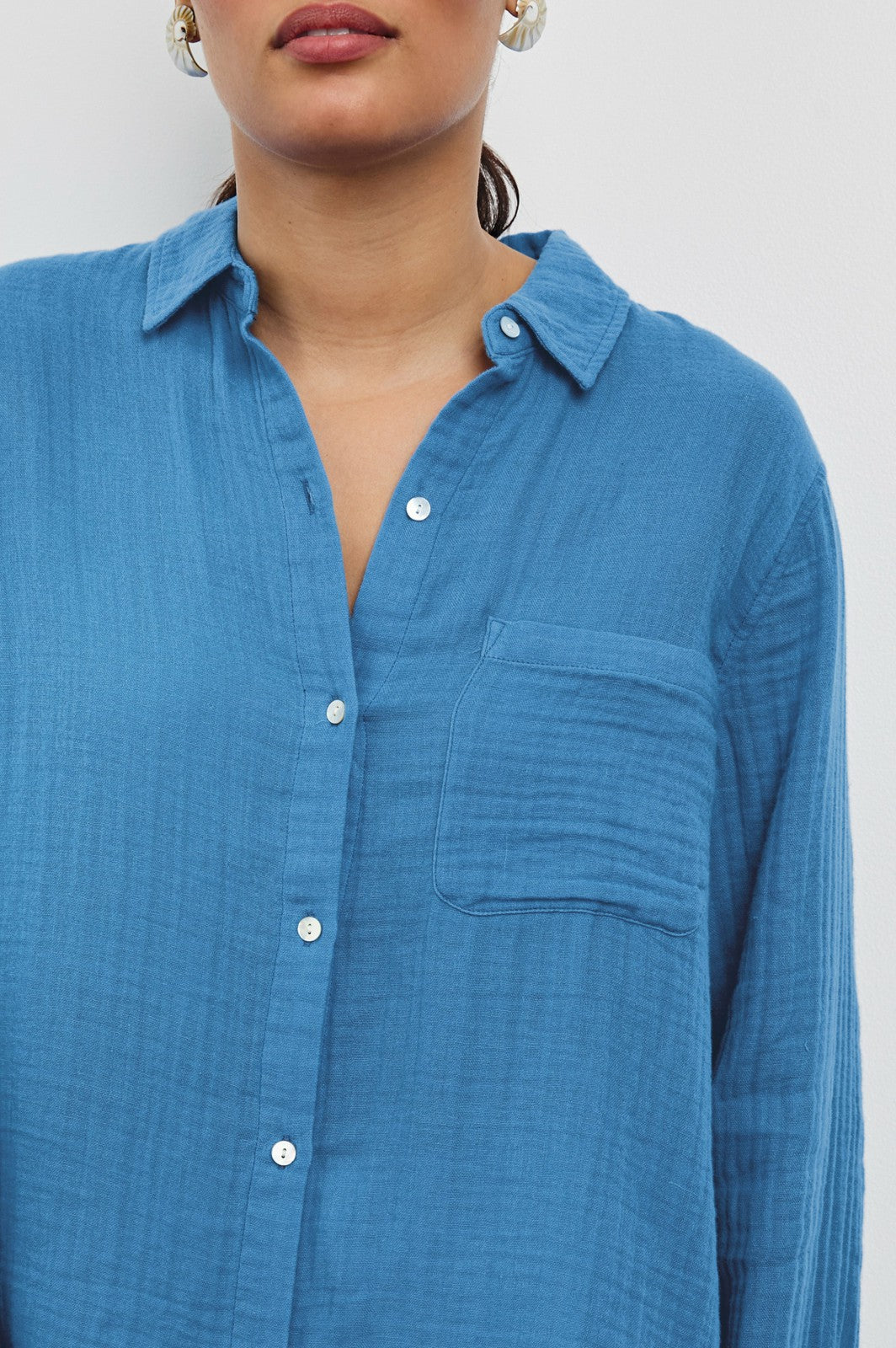 ELLIS SHIRT - FRENCH BLUE| Rails on sale