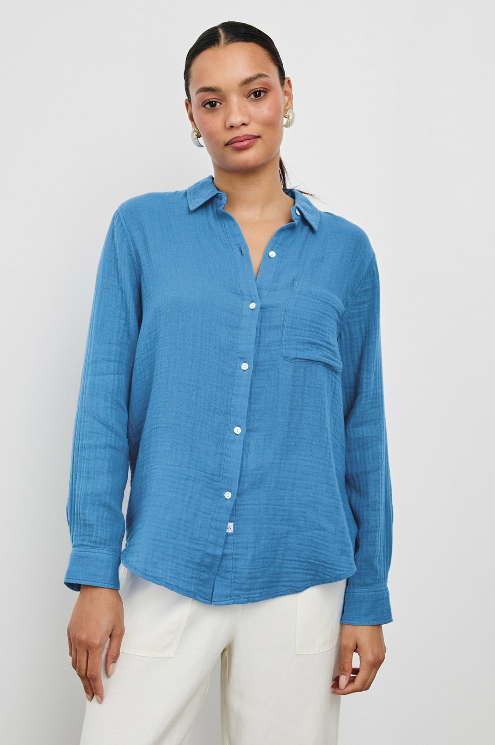 ELLIS SHIRT - FRENCH BLUE| Rails on sale