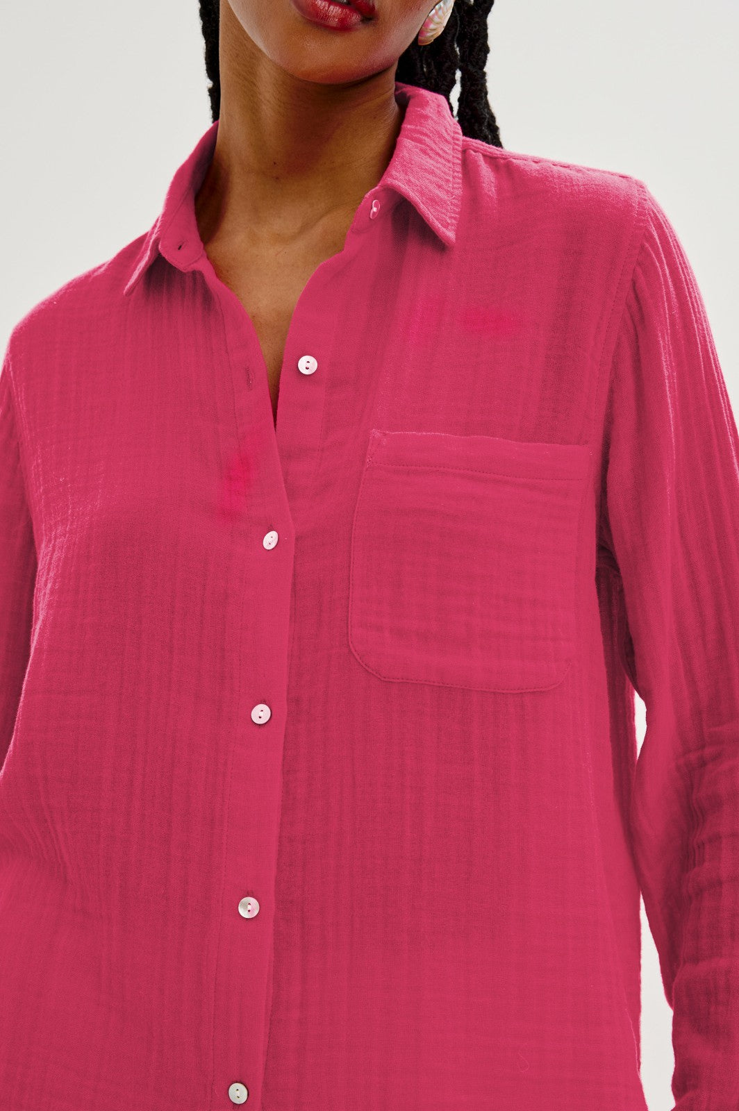 ELLIS SHIRT - RASPBERRY| Rails online