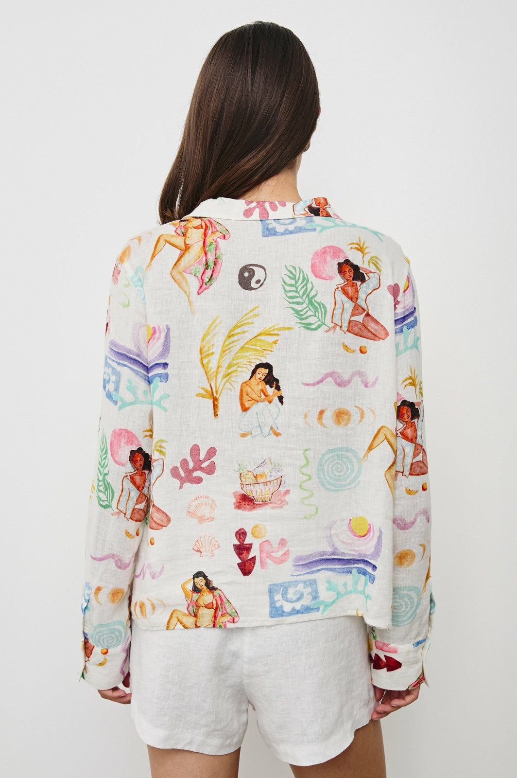 ELM SHIRT - IVORY BATHING LADIES| Rails near me