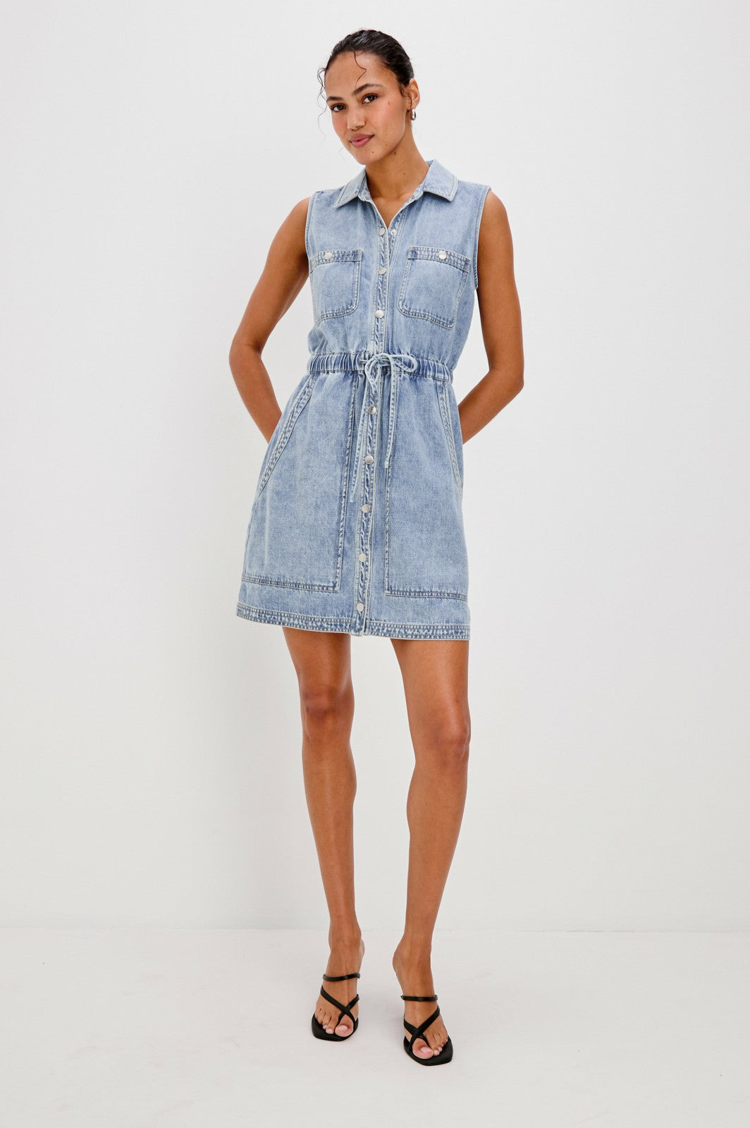 ERICA DRESS - FADED INDIGO| Rails online