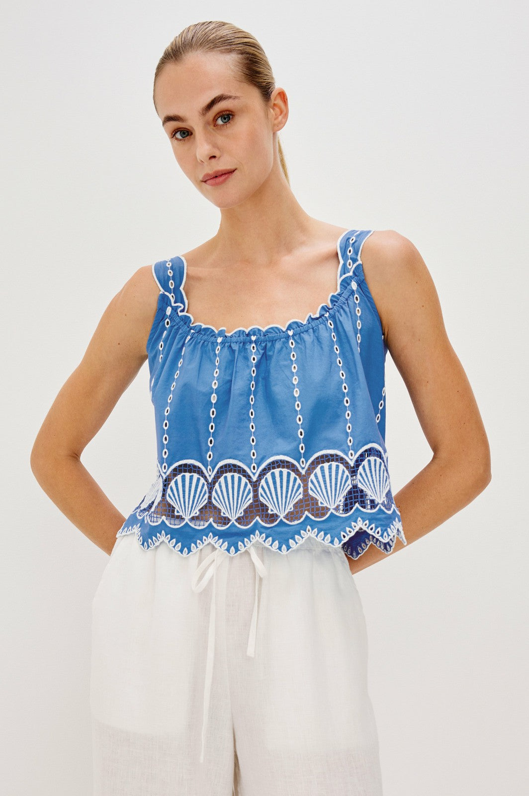 ESPERANZA TOP - FRENCH BLUE| Rails US
