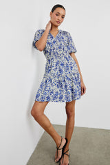 FIORELLA DRESS - BLUE MARGUERITE| Rails US