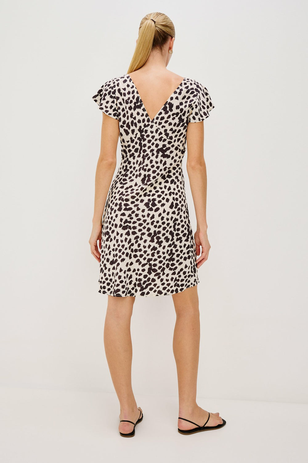 GIGI DRESS - TAUPE SPOTTED| Rails online