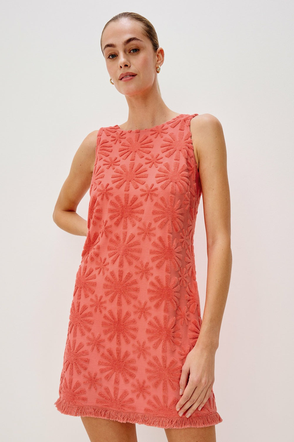 GINGER DRESS - RED SUNBURST JACQUARD| Rails discount