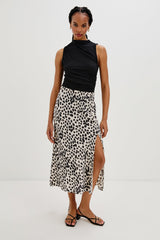 HEPBURN SKIRT - TAUPE SPOTTED| Rails US