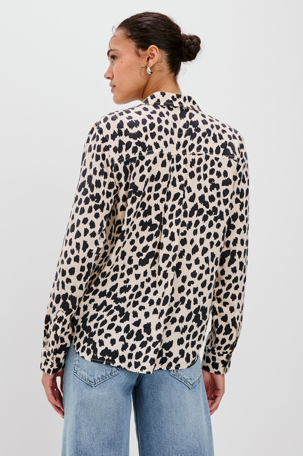 JOSEPHINE SHIRT - TAUPE SPOTTED| Rails sale