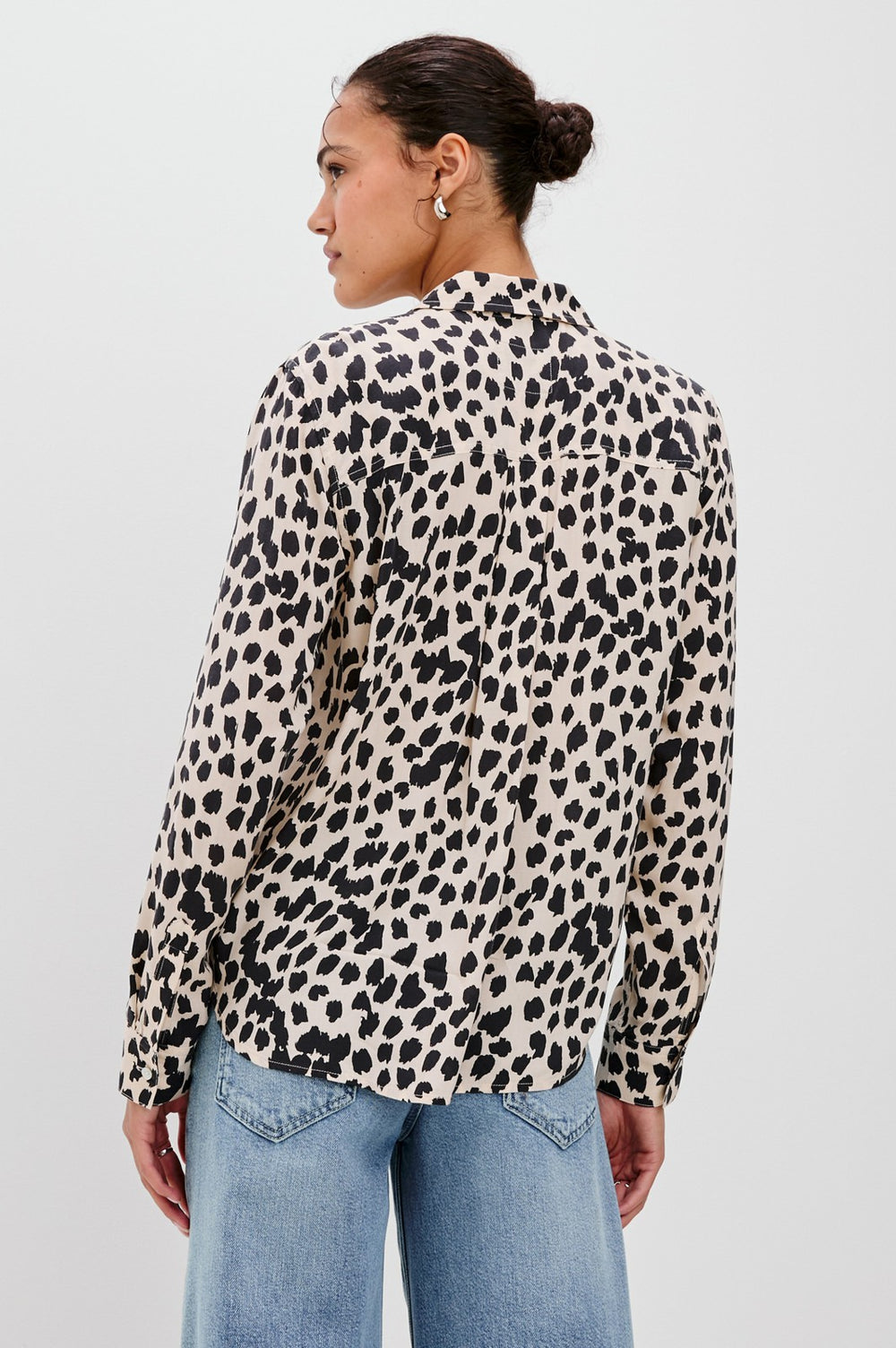 JOSEPHINE SHIRT - TAUPE SPOTTED| Rails sale