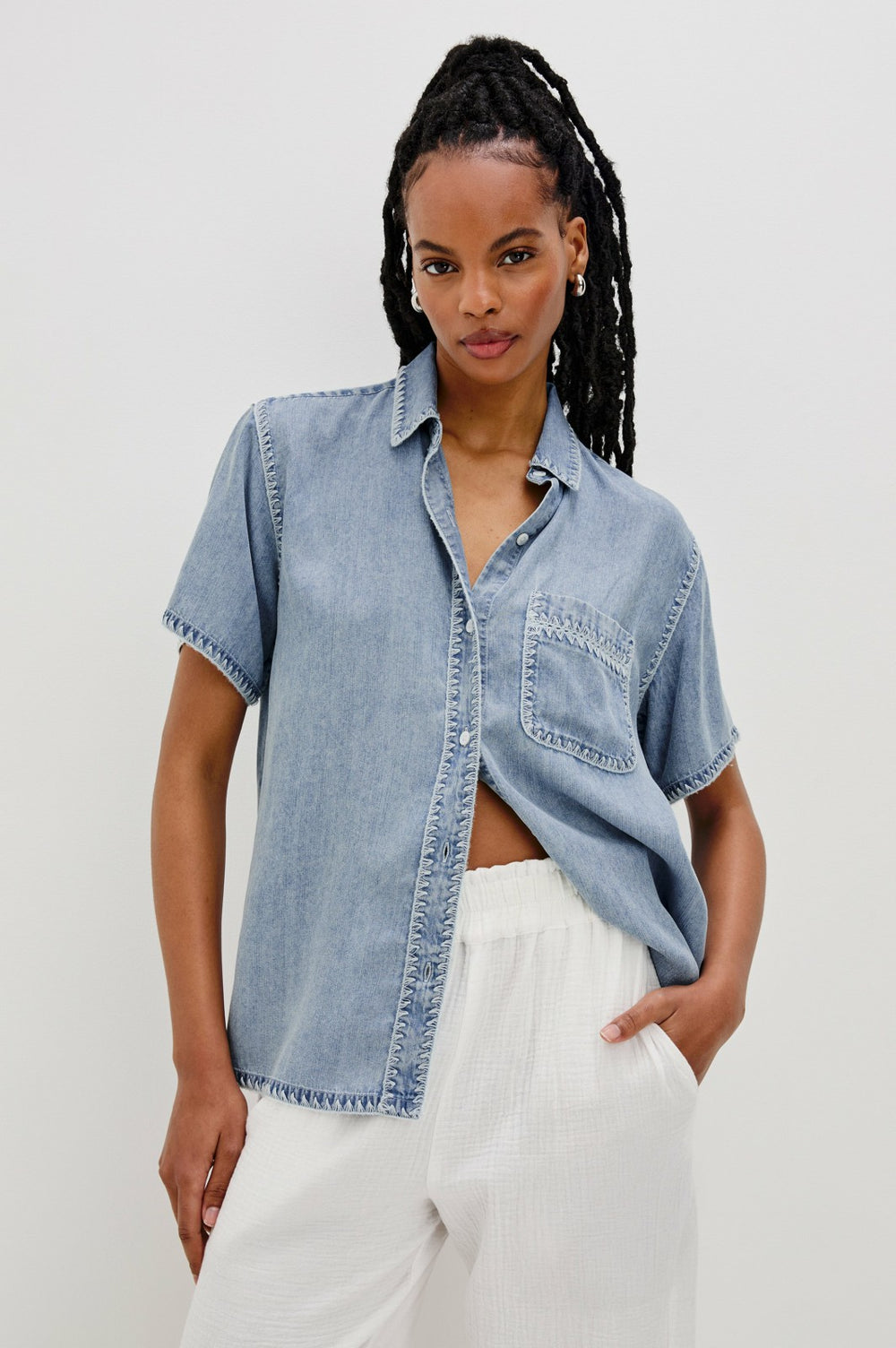 LEA TOP - CLOUD WASH| Rails on sale