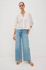 LILAH TOP - WHITE LACE DETAIL| Rails on sale